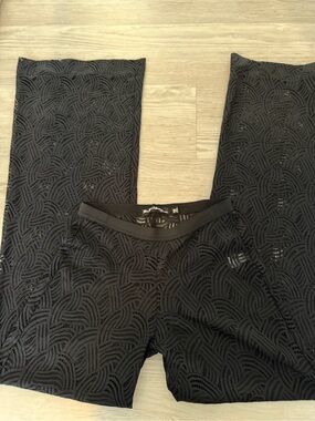 For Love & Lemons Black Crochet Swim Coverup Pants